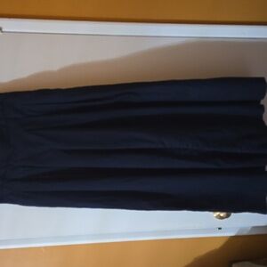 Banana Republic Dark Blue Linen Blend Wide Leg Pants